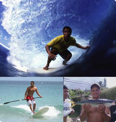 Keo McBride, Head Instructor of Kauai North Shore Surfing School, www.kauaisurflessons.com